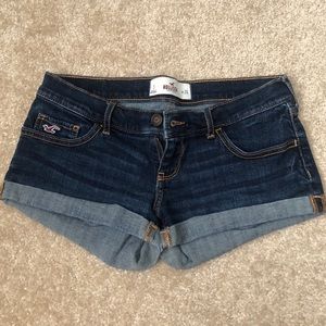 Hollister dark wash denim shorts